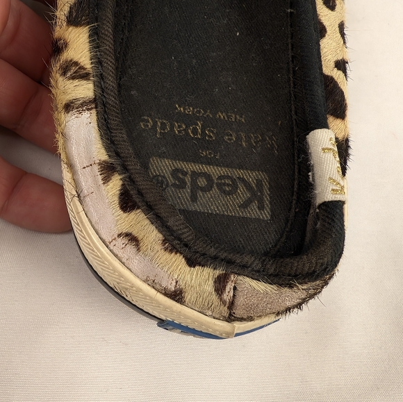 Keds x Kate Spade Women's Size 8.5 Double Decker Slip-on Sneakers Leopard Print - Picture 5 of 9